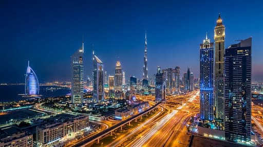 Dubai skyline bg